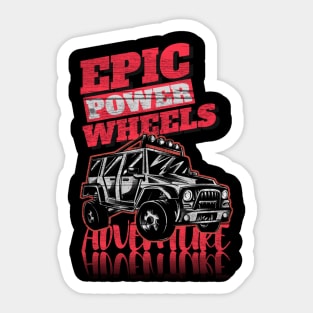 4x4 Power Wheels Offroader Sticker